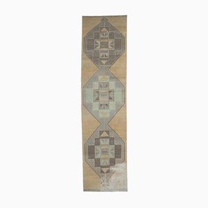 Tapis Oushak 3x13 Vintage Fait Main Couleur Ambre, Danemark