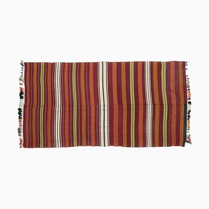 Tapis Kilim Vintage 4x4 Oushak Fait Main en Laine, Turquie