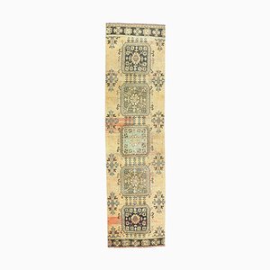 Tapis de Couloir 3x11 Vintage Oushak Fait Main en Laine, Turquie