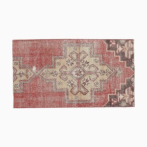 2x4 Vintage Turkish Oushak Doormat Carpet Handmade in Wool