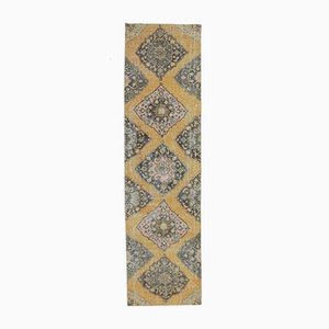 Tapis Oushak 3x11 Vintage Fait Main en Laine, Orientale