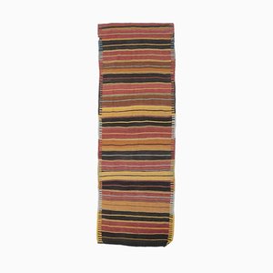 Tapis Kilim Runner Vintage 4x2 Oushak Fait Main en Laine, Turquie