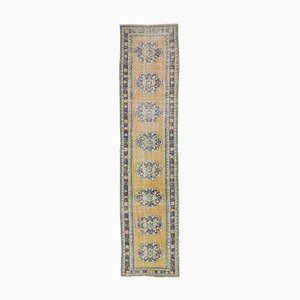 Tapis de Couloir Oushak Antique Fait Main en Laine 3x12