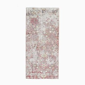 Tapis de Couloir 3x6 Vintage Oushak Fait Main en Laine, Turquie