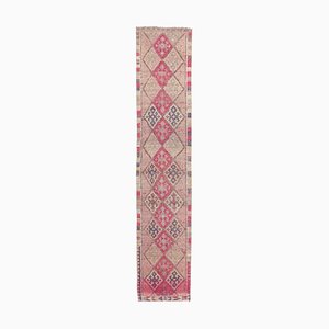 Tapis O2hak Vintage Fait Main en Laine Rose, Turquie, 1970s