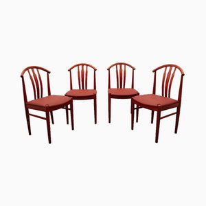 Chaises de Salon par C. Ekström, A. Johansson & S. Hyssna, Suède, 1970s, Set de 4