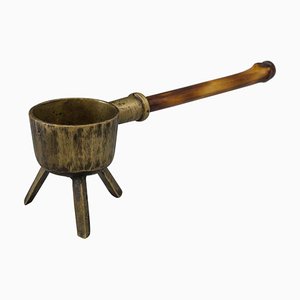 Austrian Ashtray with Bamboo Handle, 1950s