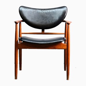 Mid-Century NV 48 Desk Chair by Finn Juhl for Niels Vodder