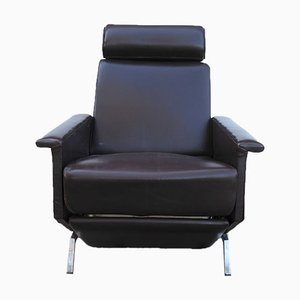 Fauteuil Marron en Cuir par Georges Van Rijck pour Beaufort, 1960s