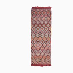 Tapis de Couloir Vintage Fait Main en Laine, Turquie