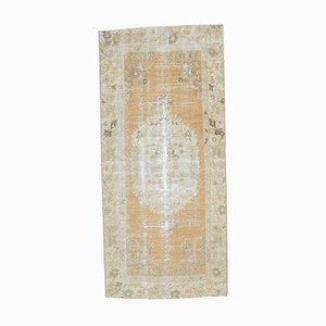 Tapis Antique Fait Main Orange en Laine, Turquie