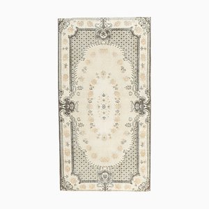 Tapis Crème Vintage Fait Main en Laine, Turquie