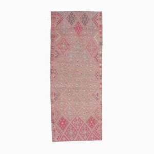 Tapis Vintage Fait Main en Laine Rose, Turquie