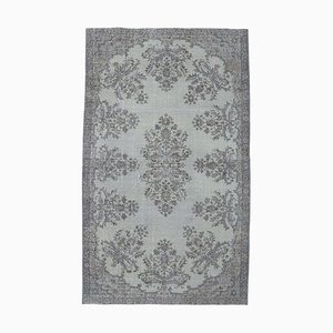 Vintage Turkish Grey Handmade Wool Rug