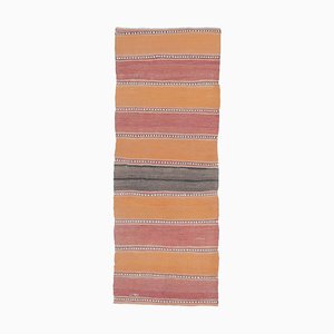 Alfombra Kilim Run turca vintage de lana hecha a mano 2x6