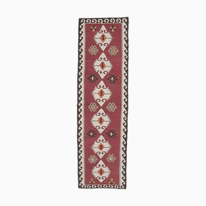 Tappeto Kilim Runner vintage fatto a mano, Oushak, Turchia