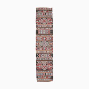 Tappeto Kilim Runner vintage fatto a mano, Oushak, Turchia