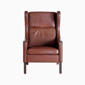 Danish Leather Armchair, 1960s