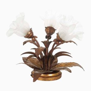 Copper & Murano Glass Ceiling Lamp from Liberty, 1930s