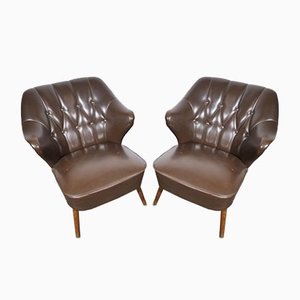 Cocktail Lounge Chairs, 1950s, Set of 2