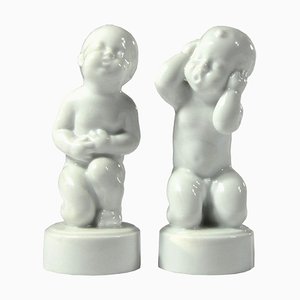 Figurines by Svend Lindhart for Bing & Grondahl, 1960s, Set of 2