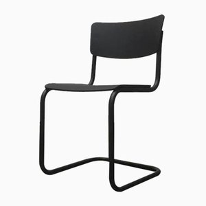 Vintage German Black S43 Cantilever Chair by Mart Stam for Thonet