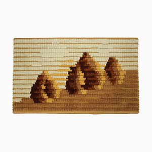 Mid-Century Handmade Wool Tapestry