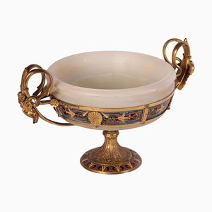 Copa de alabastro y bronce de Ferdinand Barbedienne