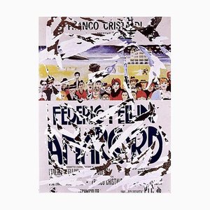 Mimmo Rotella, Siebdruck und Collage, Amarcord