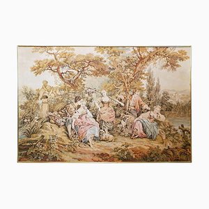 French Baroque Aubusson Style Wall Tapestry, 1960s