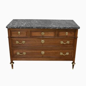 Louis XVI Walnut Chest of Drawers, Late 1700s