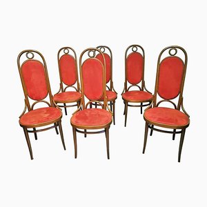 Bentwood Dining Chairs with Higher Backrest from Thonet, 1970s, Set of 6