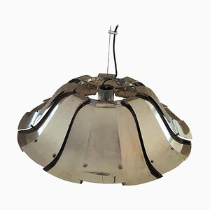 Italian Reggiani Style Metal Hanging Lamp, 1960s