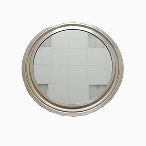 Round Italian Metal Narciso Mirror by Sergio Mazza for Artemide, 1960s