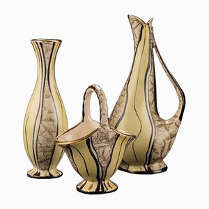 Vases by Josef Koch for Eduard Bay Figur, 1950s, Set of 3