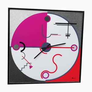 Horloge Postmoderne Vintage par Giannei pour Giannei, 1980s