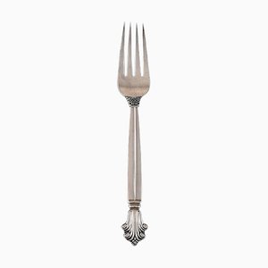 Acanthus Lunch Fork in Sterling Silver by Georg Jensen