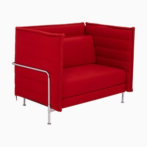 Alcove Red Loveseat Sofa by Ronan & Erwan Bouroullec for Vitra, 2006