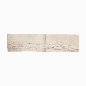 Jan Peter Verdussen, Paysage, Crayon sur Papier, 18ème Siècle