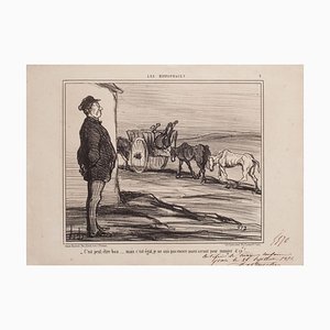 Honoré Daumier, It Might Be Good, Lithograph, 1856