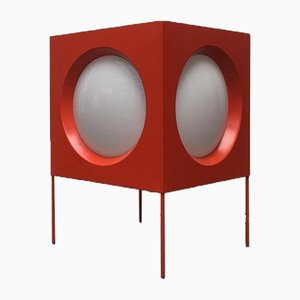 Swiss Space Age T-267 Cube Floor Lamp by Carl Moor for BAG Turgi, 1960s