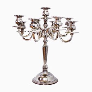 Mid-Century Silver Plated Candleholder, 1940s