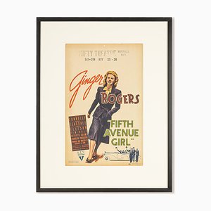 Fensterkarte, Fifth Avenue Girl, Ginger Rogers, 1939