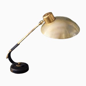 French Art Deco Brass Table Lamp from Solère, 1920s