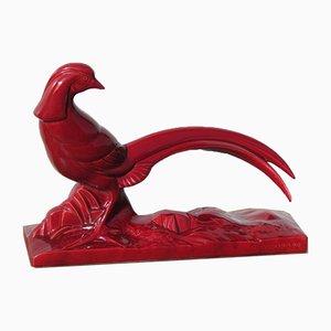 Ceramic Pheasant Figurine, 1930s