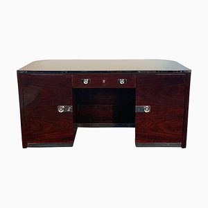 Bauhaus Desk in Rosewood Veneer by Erich Diekmann, Germany, 1920s