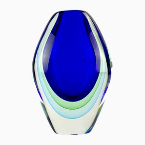 Indiano Sommerso Vase in Murano Glass by Valter Rossi for Vrm