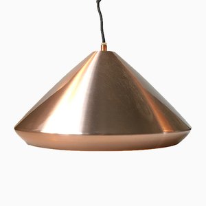 Vintage Danish Copper Pendant Lamp from Fog & Morup, 1970s