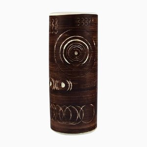Sarek Vase aus handbemalter glasierter Keramik von Olle Alberius für Rörstrand, 1960er