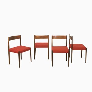 Poul Volther Online Furniture At Pamono Walnut Dining Chairs By Poul Volther For Frem Rojle Set Of 4